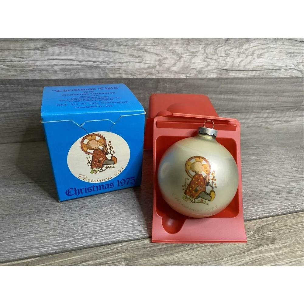 Hummel Christmas Ornament 1975 Bulb Child Second In Series w/ Box Schmid Bros